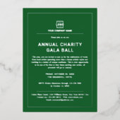 カスタム会社企業のイベントパーティー 箔招待状 (正面)