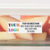 カスタム会社名の住所とロゴのラベル ラベル (貼付)