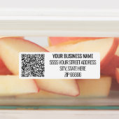 カスタム会社名の住所とQRコードラベル ラベル (貼付)
