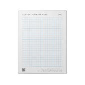 カスタム会社名ロゴQRコード描画グラフパッド ノートパッド (回転)