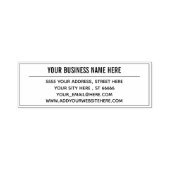 カスタム会社名住所自己手書きスタンプ セルフインキングスタンプ (デザイン)