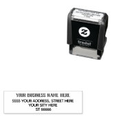 カスタム会社名住所自己手書きスタンプ セルフインキングスタンプ (インサイチュ)