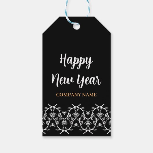 カスタム会社名新年 ギフトタグ (正面)