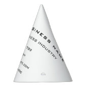 カスタム会社情報文字ビジネス紙パーティー帽子 パーティーハット (右)