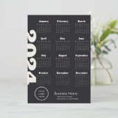 カスタム会社2024カレンダー白黒 プログラム (スタンド正面)