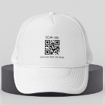 カスタム会社QRコード&文字ミニマリスト キャップ<br><div class="desc">QRコードテンプレートを搭載しカッコいいた、このトラックカスタムカーハットでビジネスを促進!「パーソナライズ」オプショクリックンで、独自のロゴを簡単に追加。</div>