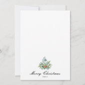 カスタム伝統的モダンフェスティバル シーズンカード (裏面)