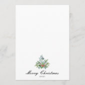 カスタム伝統的モダンフェスティバル シーズンカード (裏面)