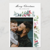 カスタム伝統的モダンフェスティバル シーズンカード (正面)