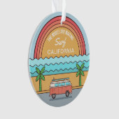 カスタム位置サーファーオーナメント オーナメント (正面)