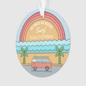 カスタム位置サーファーオーナメント オーナメント (正面)