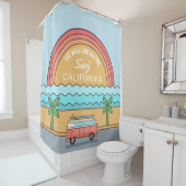 カスタム位置サーファーシャワーカーテン シャワーカーテン (インサイチュ)