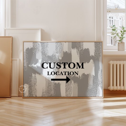 カスタム位置名門私立校風の記号Dorm Decor Blk/Wht ポスター