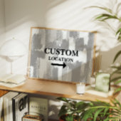 カスタム位置名門私立校風の記号Dorm Decor Blk/Wht ポスター