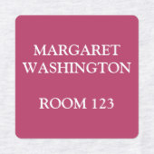 カスタム住宅用ホームピンクアイロン着 ラベル (デザイン1)