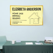 カスタム住宅販売営業レンタル及びリース 横断幕 (トレードショー)