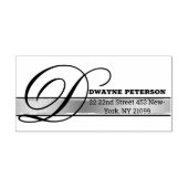 カスタム住所と名前 セルフインキングスタンプ (デザイン)