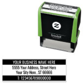 カスタム住所の名前の情報2色スタンプモダン セルフインキングスタンプ (インサイチュ)