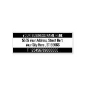 カスタム住所の名前の情報2色スタンプモダン セルフインキングスタンプ (デザイン)