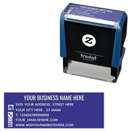 カスタム住所の色の自動手書きスタンプのテンプレート セルフインキングスタンプ (インサイチュ)