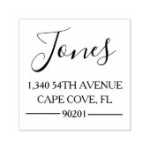 カスタム住所スタンプ、書道差出人住所 セルフインキングスタンプ (デザイン)