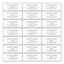 カスタム住所 シール黒白