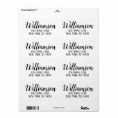 カスタム住所 シール (フルシート)