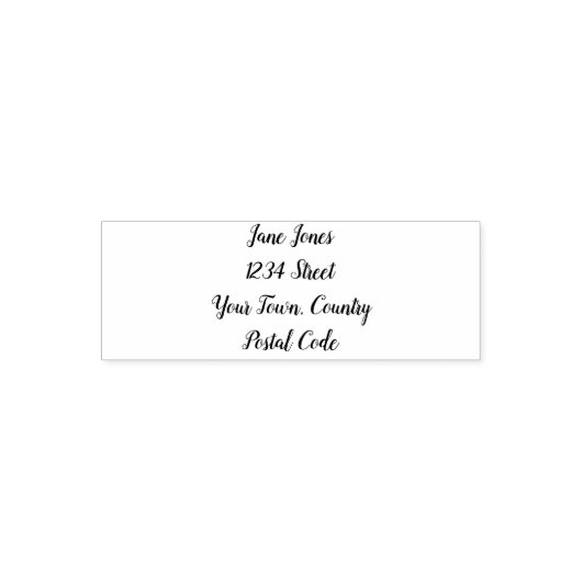 カスタム住所 セルフインキングスタンプ (デザイン)