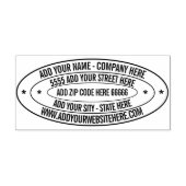 カスタム住所WebサイトOvalスタンプ ラバースタンプ (インプリント)