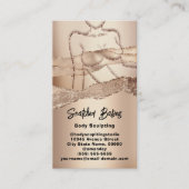 カスタム体スカルプト化粧品ロゴQRCodeインサート 名刺 (正面)