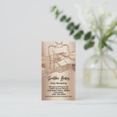 カスタム体スカルプト化粧品ロゴQRCodeインサート 名刺 (スタンド正面)