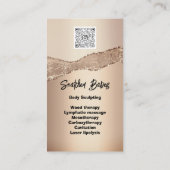 カスタム体スカルプト化粧品ロゴQRCodeインサート 名刺 (裏面)