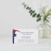 カスタム体操クラブインストラクター名刺 名刺 (スタンド正面)