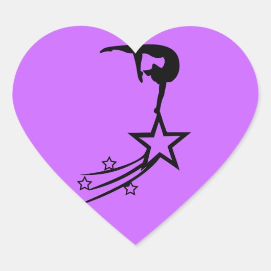 カスタム体操シール ハートシール (正面)