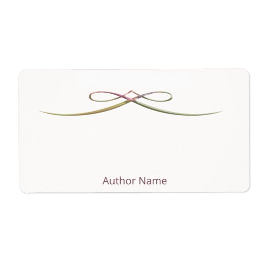 カスタム作家蔵書票 ラベル (正面)