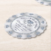 カスタム使い捨てコースター、誕生日、記念日 ペーパーコースター (アングル)