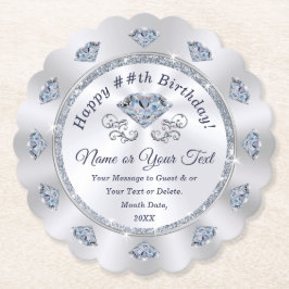 カスタム使い捨てコースター、誕生日、記念日 ペーパーコースター