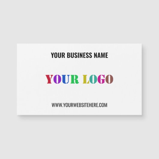 カスタム促進用磁気名刺テンプレート (正面)