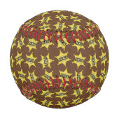 カスタム保安官バッジベースボール 野球ボール (裏面)