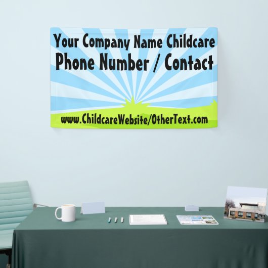 カスタム保育業標識旗 横断幕 (トレードショー)