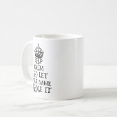 カスタム保bbqを名前で処理おもしろいする コーヒーマグカップ (正面左)