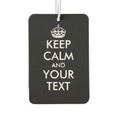 カスタム保calmとテキスト自動空気清浄機 カーエアーフレッシュナー (裏面)