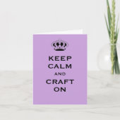 カスタム保Calm Lavender Purple Greeting Card カード (正面)