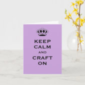 カスタム保Calm Lavender Purple Greeting Card カード (黄色い花)