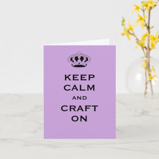 カスタム保Calm Lavender Purple Greeting Card カード (黄色い花)