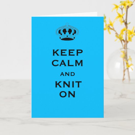 カスタム保Calm Sky Blue Greeting Card カード (黄色い花)