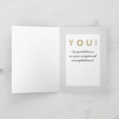 カスタム修士号祝賀状 カード (内部)