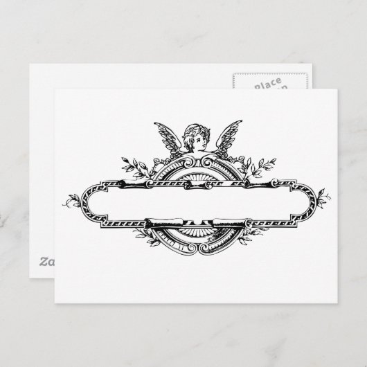 カスタム個人用エンジェルチェルブフルーアdi lisプリント ポストカード (正面/裏面)