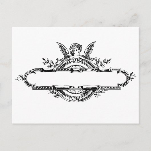 カスタム個人用エンジェルチェルブフルーアdi lisプリント ポストカード (正面)