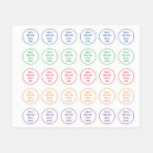 カスタム兄弟姉妹新学期服 ラベル (シート)